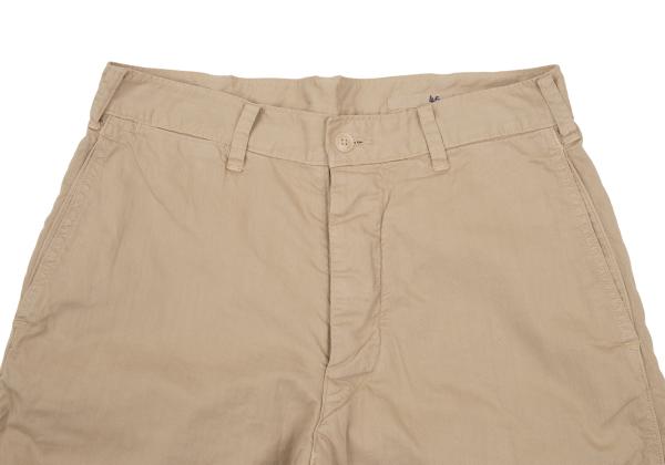 45rpm Cotton Button-Fly Shorts Beige Size 30