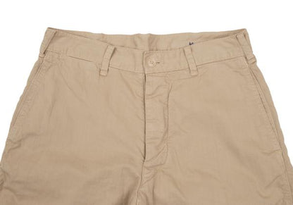 45rpm Cotton Button-Fly Shorts Beige Size 30