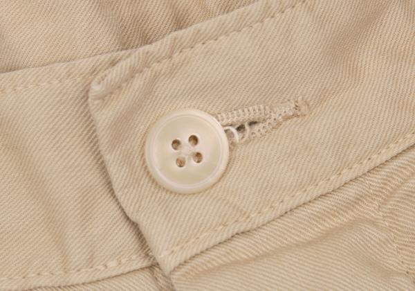 45rpm Cotton Button-Fly Shorts Beige Size 30