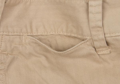45rpm Cotton Button-Fly Shorts Beige Size 30