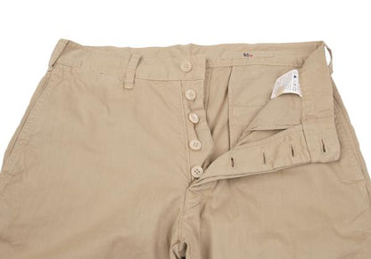 45rpm Cotton Button-Fly Shorts Beige Size 30