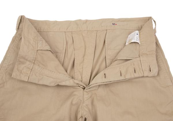 45rpm Cotton Button-Fly Shorts Beige Size 30