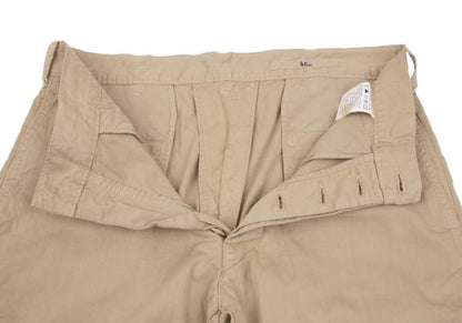 45rpm Cotton Button-Fly Shorts Beige Size 30