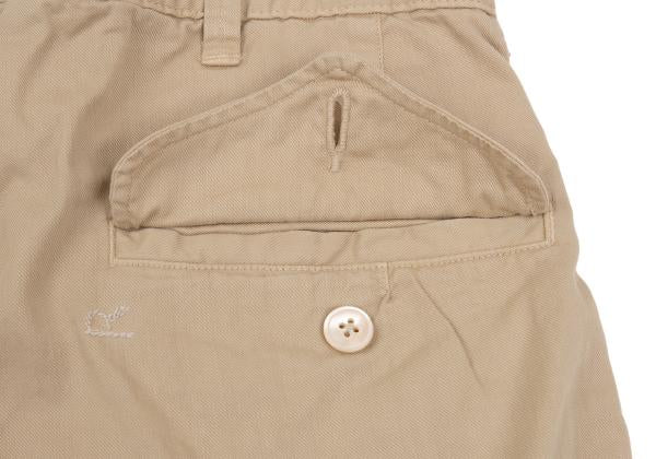 45rpm Cotton Button-Fly Shorts Beige Size 30