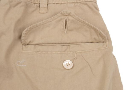 45rpm Cotton Button-Fly Shorts Beige Size 30