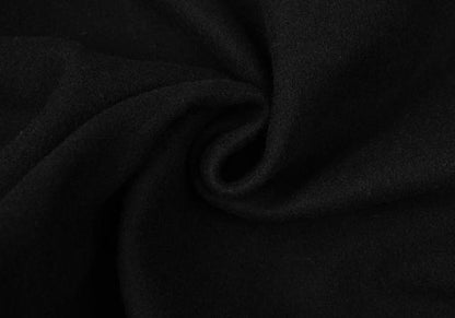 LIMI feu Wool Nylon Flap Pocket Design Peacoat Black Coat Size S