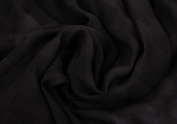 Y's Red Label Silk Shadow Checker Flag Skirt Black Size 2