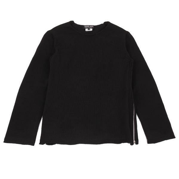 COMME des GARCONS HOMME DEUX 24SS Side Zip Knit Black Size S