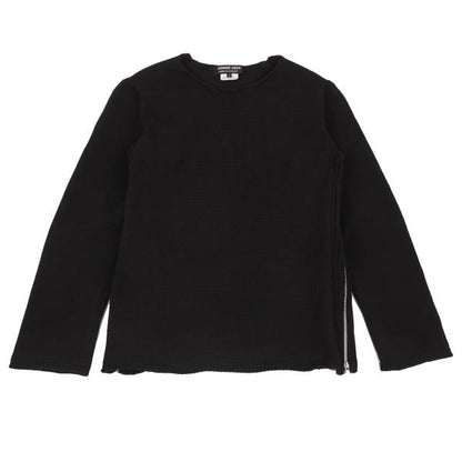 COMME des GARCONS HOMME DEUX 24SS Side Zip Knit Black Size S