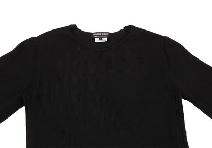 COMME des GARCONS HOMME DEUX 24SS Side Zip Knit Black Size S