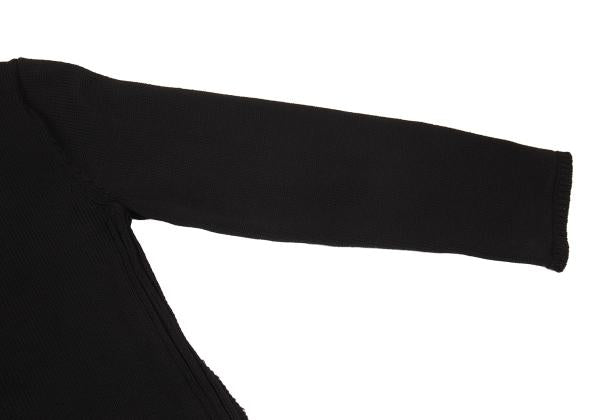 COMME des GARCONS HOMME DEUX 24SS Side Zip Knit Black Size S