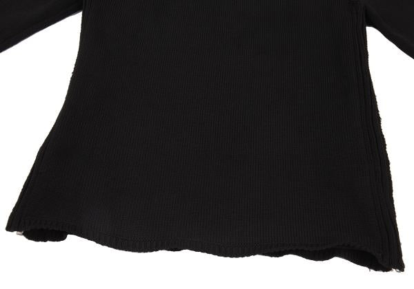 COMME des GARCONS HOMME DEUX 24SS Side Zip Knit Black Size S