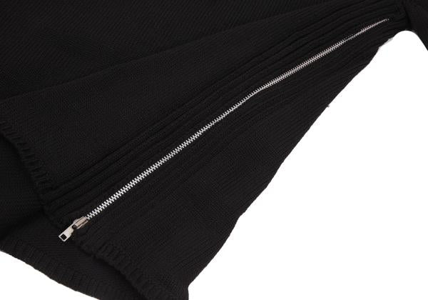 COMME des GARCONS HOMME DEUX 24SS Side Zip Knit Black Size S