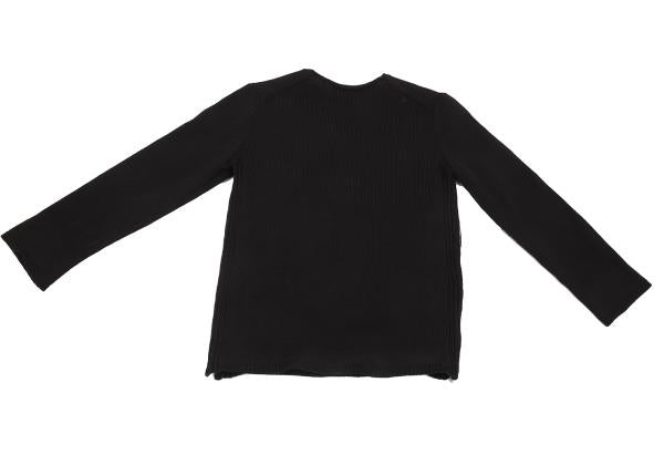 COMME des GARCONS HOMME DEUX 24SS Side Zip Knit Black Size S