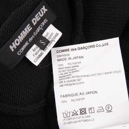 COMME des GARCONS HOMME DEUX 24SS Side Zip Knit Black Size S