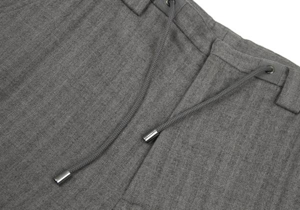 Maison Martin Margiela Wool Herringbone Pants Gray Size 44
