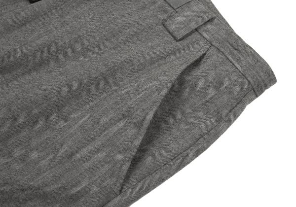 Maison Martin Margiela Wool Herringbone Pants Gray Size 44