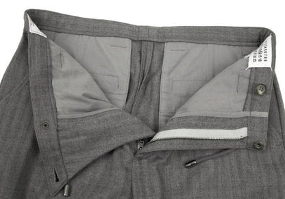 Maison Martin Margiela Wool Herringbone Pants Gray Size 44