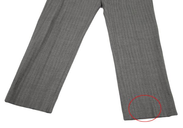 Maison Martin Margiela Wool Herringbone Pants Gray Size 44