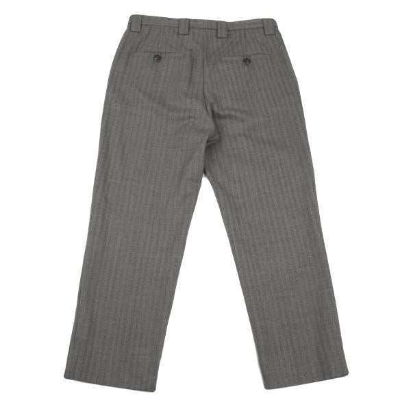 Maison Martin Margiela Wool Herringbone Pants Gray Size 44