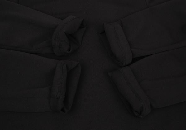 COMME des GARCONS Poly Double Sleeve Dress Black Size L