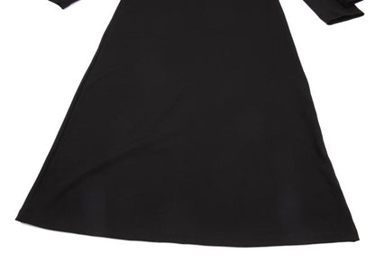 COMME des GARCONS Poly Double Sleeve Dress Black Size L