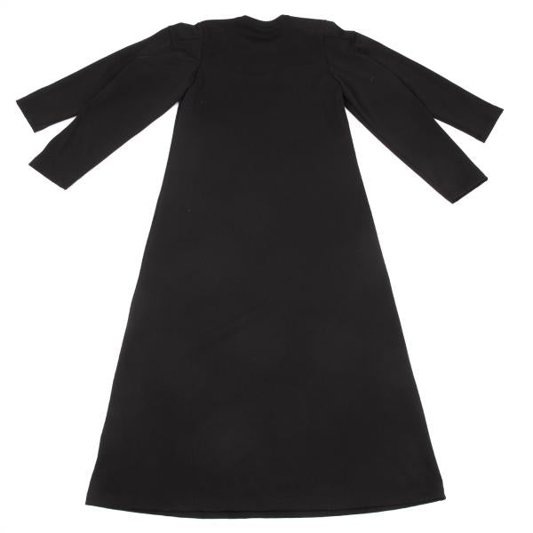 COMME des GARCONS Poly Double Sleeve Dress Black Size L