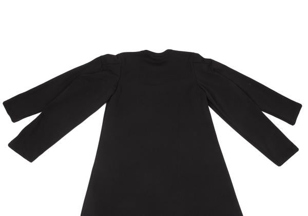 COMME des GARCONS Poly Double Sleeve Dress Black Size L