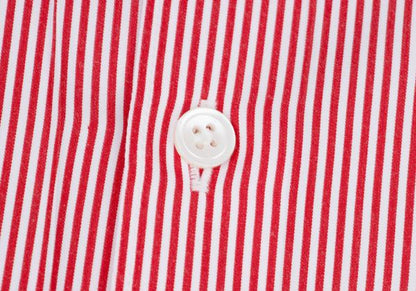 COMME des GARCONS HOMME DEUX Panel Stripe Shirt Red Size M