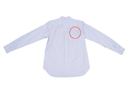 COMME des GARCONS HOMME DEUX Panel Stripe Shirt Red Size M