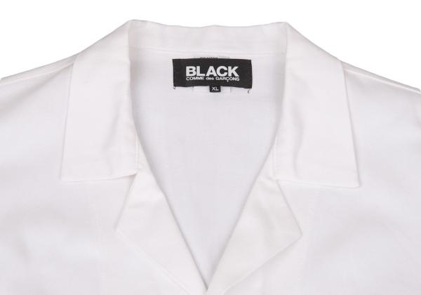 BLACK COMME des GARCONS Cotton Double Off Black Coat Size XL