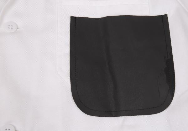 BLACK COMME des GARCONS Cotton Double Off Black Coat Size XL