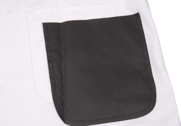 BLACK COMME des GARCONS Cotton Double Off Black Coat Size XL