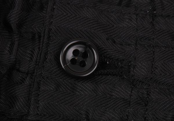 BLACK COMME des GARCONS Poly Herringbone Pants Black Size M