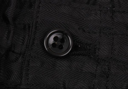 BLACK COMME des GARCONS Poly Herringbone Pants Black Size M
