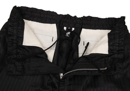 BLACK COMME des GARCONS Poly Herringbone Pants Black Size M