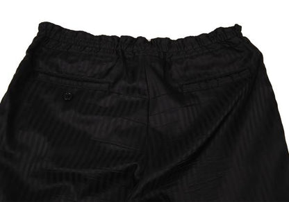 BLACK COMME des GARCONS Poly Herringbone Pants Black Size M
