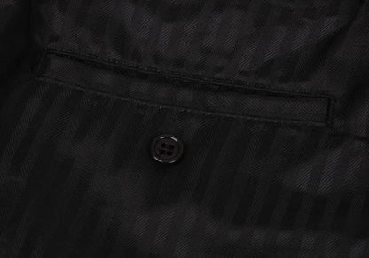 BLACK COMME des GARCONS Poly Herringbone Pants Black Size M