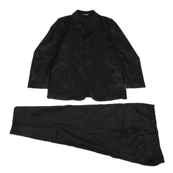 BLACK COMME des GARCONS Poly Herringbone Pants Black Size M