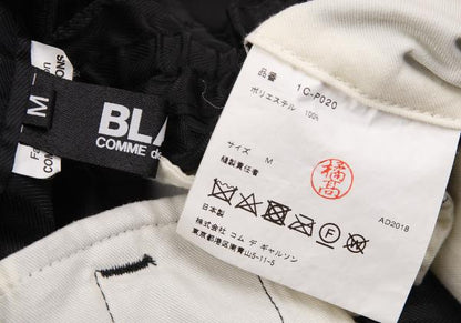 BLACK COMME des GARCONS Poly Herringbone Pants Black Size M