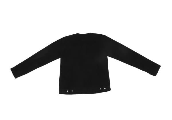agnes b. Fleece Snap Button Jacket Black Size 1