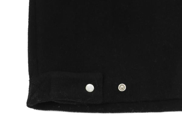 agnes b. Fleece Snap Button Jacket Black Size 1