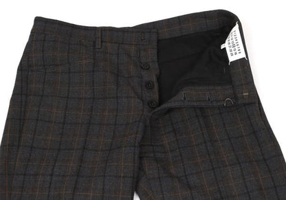 Maison Martin Margiela Overcheck Tapered Pants Gray Size 44