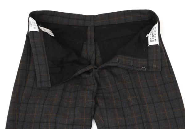 Maison Martin Margiela Overcheck Tapered Pants Gray Size 44