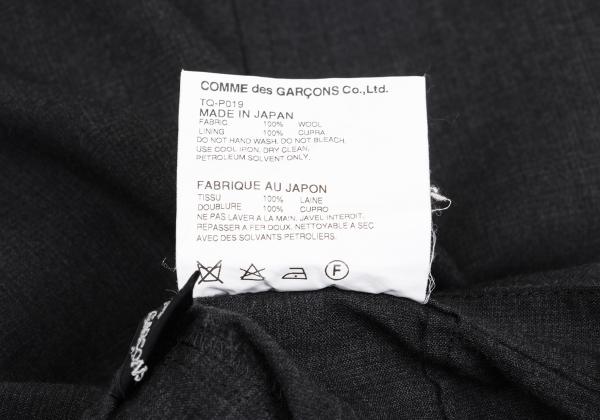 tricot COMME des GARCONS Wool Glen Check Pants Black Size M