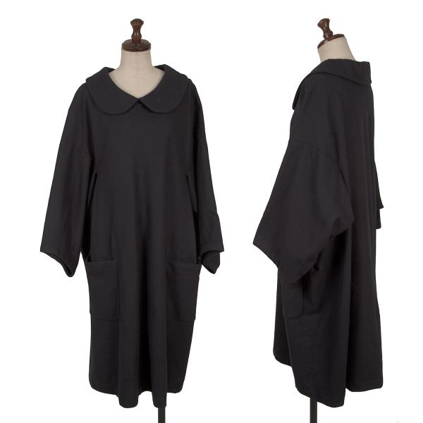 COMME des GARCONS Wool Nylon Diagonal Dress Navy Size S