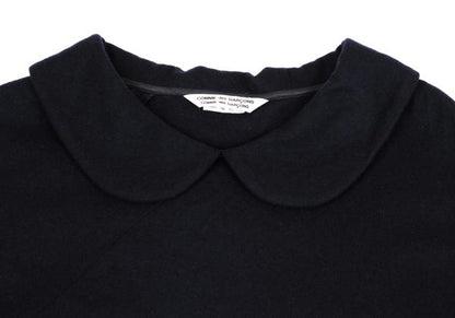 COMME des GARCONS Wool Nylon Diagonal Dress Navy Size S