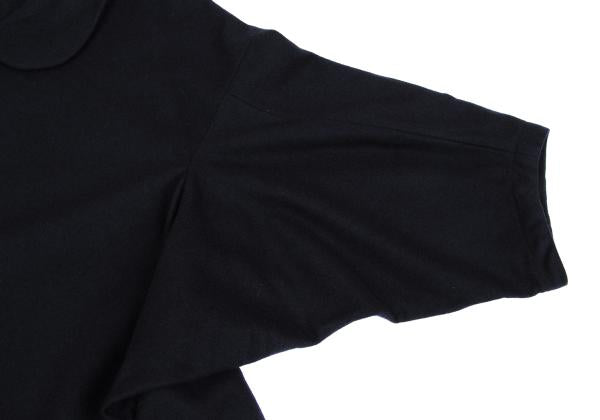 COMME des GARCONS Wool Nylon Diagonal Dress Navy Size S