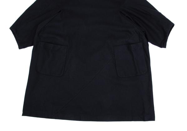 COMME des GARCONS Wool Nylon Diagonal Dress Navy Size S