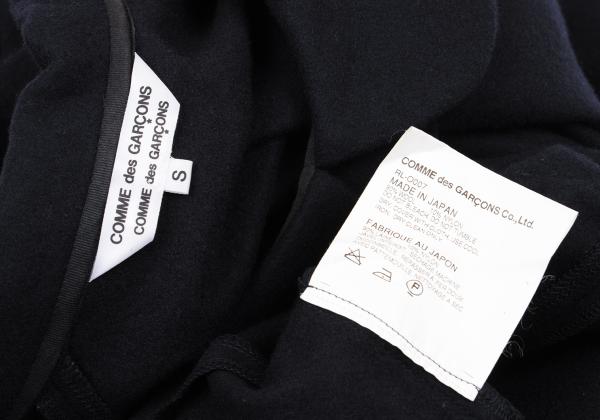 COMME des GARCONS Wool Nylon Diagonal Dress Navy Size S